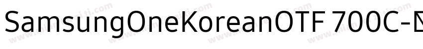 SamsungOneKoreanOTF 700C字体转换